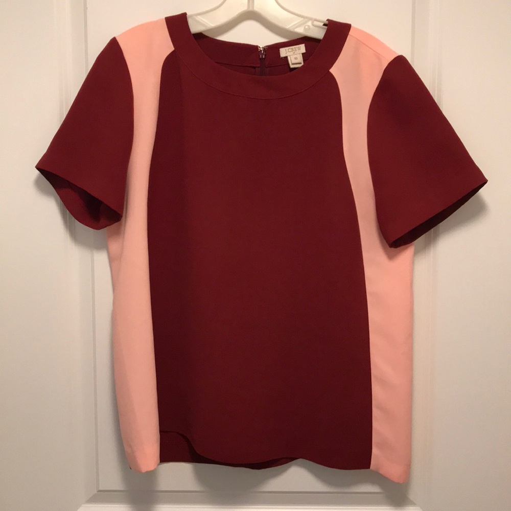 Jcrew Women’s Blouse. Pink & Red.